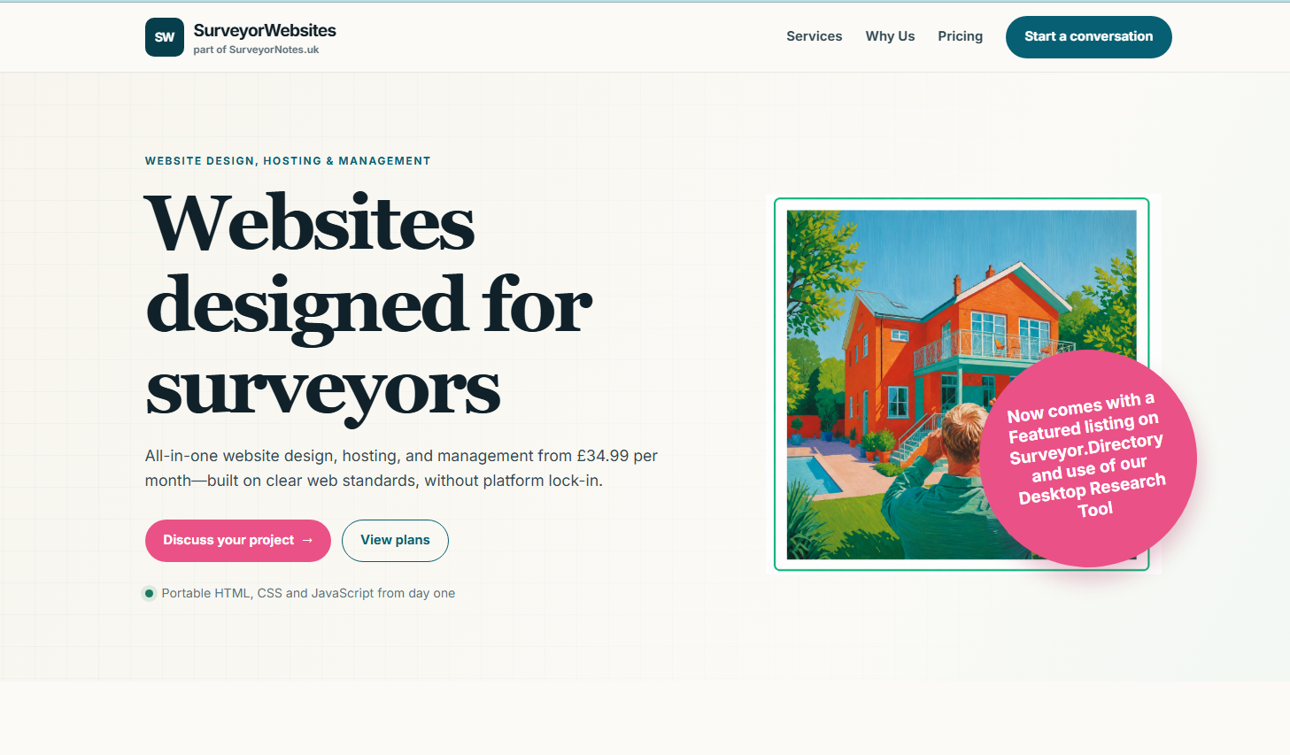 Surveyor Websites